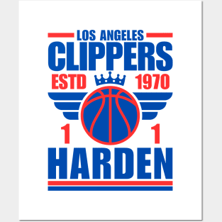 Los Angeles Clippers Harden 1 Basketball Retro Posters and Art